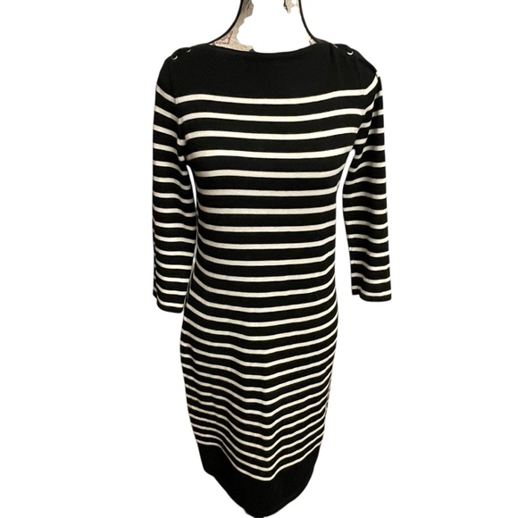 Ralph Lauren Dresses & Skirts - Ralph Lauren Black and White Striped Dress